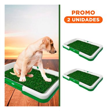 PACK2 COLECCION SANITARIA PARA PERROS CACHORRO BLANCO FUNCIONAL PARA CASA - 1