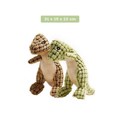 PACK6 JUGUETE PARA PERRO DINOSAURIO VERDE CLARO CON CUERPO BLANDO Y SEGURO - 4