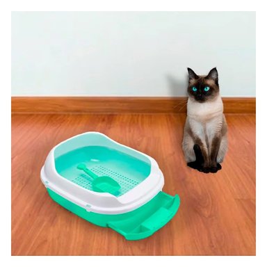 PACK2 BANDEJA ROSADA PARA GATO CON SISTEMA EXTRAIBLE ABIERTO - 5