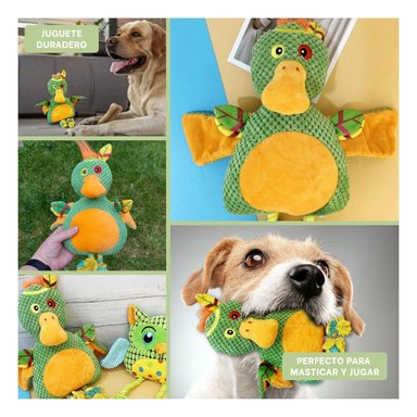 PACK6 MUNECO PARA GATO PATO SELVATICO VERDE CON TELA ACOLCHADA Y SUAVE Y+PAPEL REGALO - 3