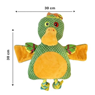 PACK6 MUNECO PARA GATO PATO SELVATICO VERDE CON TELA ACOLCHADA Y SUAVE Y+PAPEL REGALO - 4
