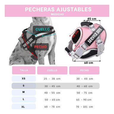PACK2 HARNESS CHALECO DE PASEO CON ASA PARA PERRO TALLA S ROSADO CLARO Y+REGALO STICKER - 4