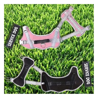 PACK2 HARNESS CHALECO DE PASEO CON ASA PARA PERRO TALLA S ROSADO CLARO Y+REGALO STICKER - 5