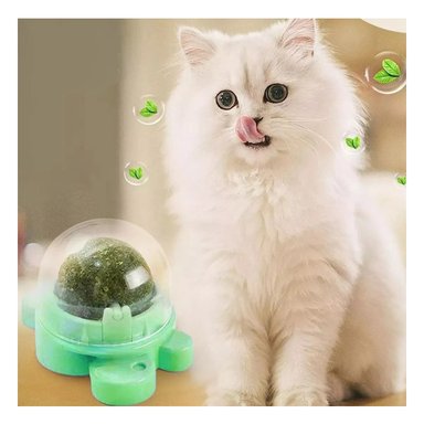PACK12 ESFERA VERDE CON GIRATORIO Y HIERBA GATERA DE TORTUGA PARA MASCOTAS Y+REGALO STICKER - 5