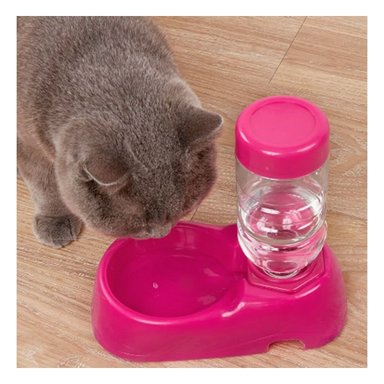 PACK12 RECIPIENTE DE AGUA ROSADO PARA MASCOTA ESTABLE Y SEGURO Y DURABLE Y+REGALO STICKER - 3