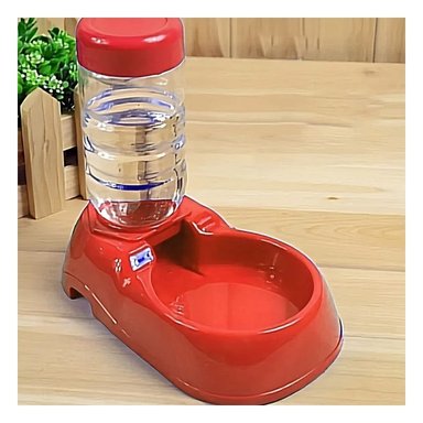 PACK12 RECIPIENTE DE AGUA ROJO PARA MASCOTA COMODO Y PRACTICO Y RESISTENTE Y+PAPEL REGALO - 5