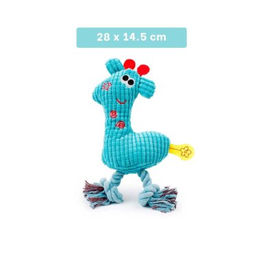 PACK6 AMIGO DE PELUCHE COLORIDO Y SUAVE QUE ACOMPANA AVENTURAS EN COLOR CELESTE Y+PAPEL REGALO - 4