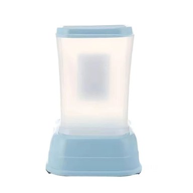 ALIMENTADOR RECTANGULAR CELESTE DE COMIDA PARA MASCOTA ESTABLE Y SEGURO Y+REGALO STICKER - 3