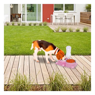 PACK6 DISPENSADOR COMPACTO Y SEGURO ROSADO PARA MASCOTAS PEQUENAS - 5