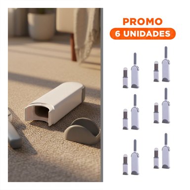 PACK6 RASTRILLO COMPACTO PLOMO GRANDE QUITA PELUSA PARA HOGAR Y SOFAS FACIL - 1