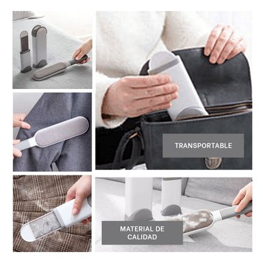 RODILLO TEXTIL PLOMO GRANDE PARA SOFAS Y ROPA LIMPIEZA COMODA Y+LIGAS REGALO - 5