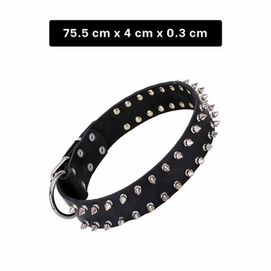 PACK2 COLLARIN NEGRO AJUSTABLE CON PUAS TALLA XL COMODO Y ELEGANTE EN HOGAR Y+REGALO STICKER - 4