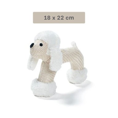 PACK4 ALTERNATIVA DE PELUCHE CON SONIDO DE PERRO BLANCO PARA CASA - 4