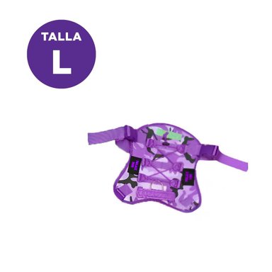 PACK6 CHALECO PARA MASCOTA ACTIVA MORADO TALLA L FACIL DE AJUSTAR Y+PAPEL REGALO - 4
