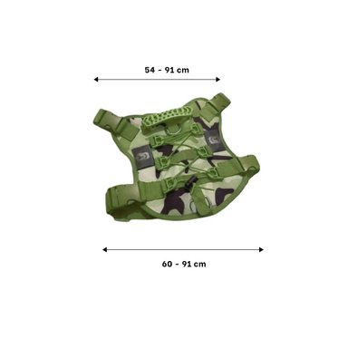 PACK6 PECHERA PARA PERRO ACTIVO VERDE OSCURO TALLA L COMODA Y RESISTENTE PARA PASEOS - 4
