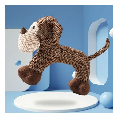 PACK6 FIGURA SUAVE CON SONIDO DE MONO MARRON PARA REGALO Y+PAPEL REGALO - 2