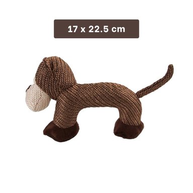 PACK6 FIGURA SUAVE CON SONIDO DE MONO MARRON PARA REGALO Y+PAPEL REGALO - 4
