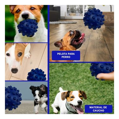 JUGUETE PARA PERRO AZUL FORMA DE CHIRIMOLLA CON DISENO FUNCIONAL Y+POST IT - 1