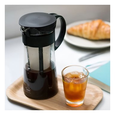 PACK4 COPA DE VIDRIO 900 ML CON FILTRO INTERNO Y TAPA NEGRA COCINA - 3