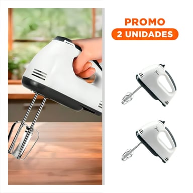 PACK2 KIT MANO ELECTRICA 7 VELOCIDADES BLANCO CON DISENO FACIL USO - 1