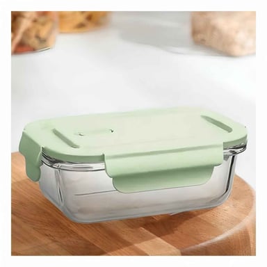 PACK4 ENVASE PEQUENO DE VIDRIO 410 ML CON TAPA VERDE PARA HOGAR Y+REGALO STICKER - 3