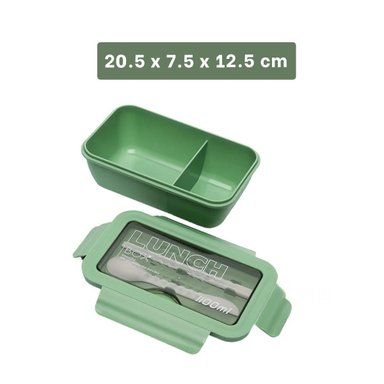 PACK4 TAPER VERDE CON ESTRUCTURA DE DOS COMPARTIMENTOS Y 1100ML PARA OFICINA - 4