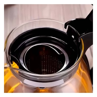 PACK2 CAFETERA DE TE DE VIDRIO CON FILTRO 1.5 LT PARA MANTENER BEBIDAS CALIENTES Y+PAPEL REGALO - 5