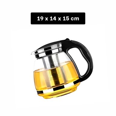 PACK4 JARRA MODERNA DE VIDRIO CON FILTRO 1.5 LT PARA OFICINA, HOGAR O VIAJES Y+PAPEL REGALO - 4