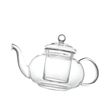 PACK2 ELEGANTE TETERA DE INFUSION 100 ML TRANSPARENTE CON TAPA USO PRACTICO Y+REGALO STICKER - 2