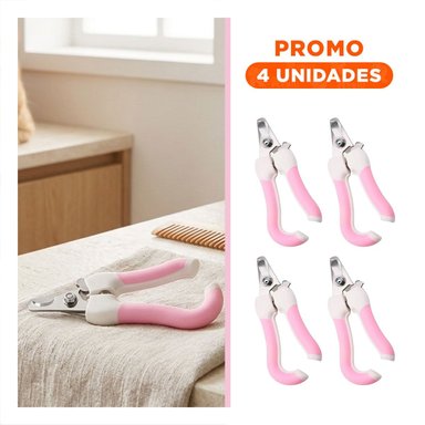 PACK4 CORTA UÑAS PET ROSADO CHICO DE CALIDAD ROBUSTA PARA MASCOTAS FUERTES Y+REGALO STICKER - 1