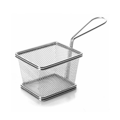 PACK2 RECIPIENTE COMPACTO PARA PAPAS FRITAS PLATEADO 10X8X7 CM HOGAR Y+REGALO STICKER - 2