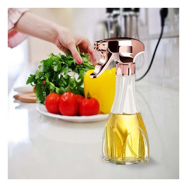 PACK6 ATOMIZADOR DE ACEITE SPRAY 240ML ORO ROSA COMODO ROCIAR ACEITE Y+REGALO STICKER - 3