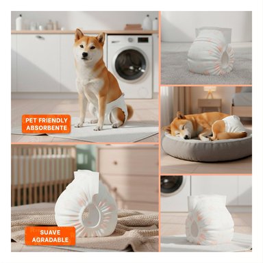PAQUETE SANITARIO CONTIENE VARIAS UNIDADES PARA EL PERRO HEMBRA M ROSADO - 5