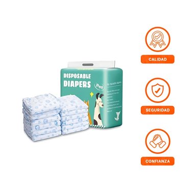 COBERTURA DESECHABLE Y FACIL DE COLOCAR PARA MASCOTA MACHO S VERDE Y+LIGAS REGALO - 3