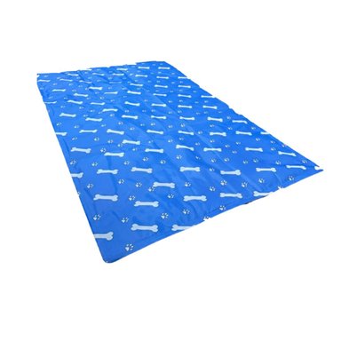 PACK4 SUPERFICIE CONFORT PARA MASCOTAS ESTAMPADO HUESITOS 50X90CM L AZUL Y+PAPEL REGALO - 3