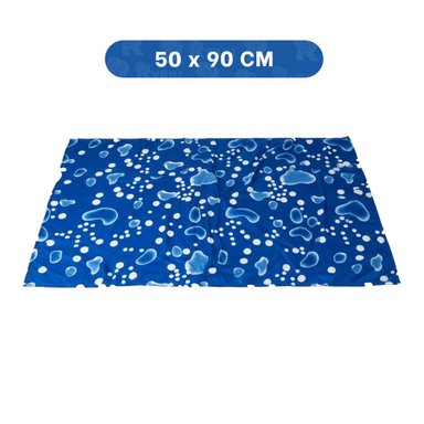 PACK6 ESTERA PARA PERRO QUE BUSCA SUPERFICIE FRESCA 50X90CM L AZUL ESTILO BURBUJAS - 4