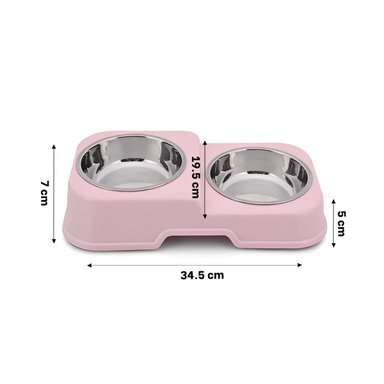 PACK2 PLATO EN COLOR ROSADO CON DOS NIVELES DOBLE Y PLATOS DESMONTABLES FACIL Y+REGALO STICKER - 4