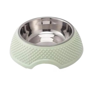PACK2 PLATO DESMONTABLE DE ACERO VERDE PASTEL CON CORAZONES EN RELIEVE FACIL Y+REGALO STICKER - 2