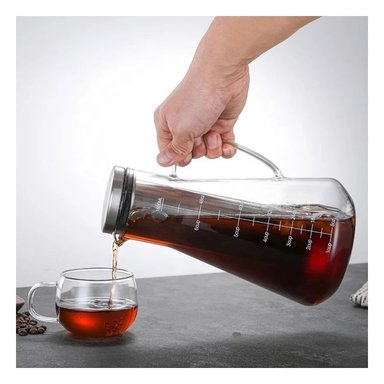 RECIPIENTE MODERNO DE VIDRIO TRANSPARENTE 26 X 13,5 CM PARA COCINA Y+REGALO STICKER - 2