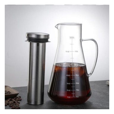 RECIPIENTE MODERNO DE VIDRIO TRANSPARENTE 26 X 13,5 CM PARA COCINA Y+REGALO STICKER - 5