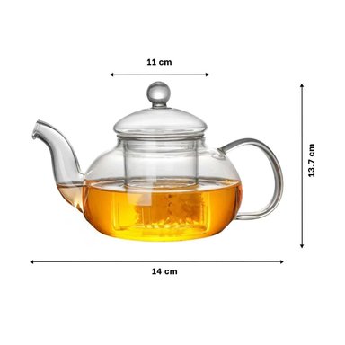PACK2 JARRA DE VIDRIO MODERNA PARA COCINA Y OFICINA 1000 ML Y+PAPEL REGALO - 4