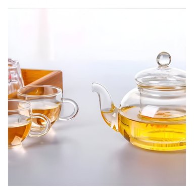 RECIPIENTE ELEGANTE PARA INFUSIONES EN DESAYUNOS ESPECIALES 800 ML Y+PAPEL REGALO - 5