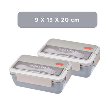 PACK12 ARTICULO CON DISENO FUNCIONAL PARA USO DIARIO 1100ML Y CUBIERTOS PLOMO - 4