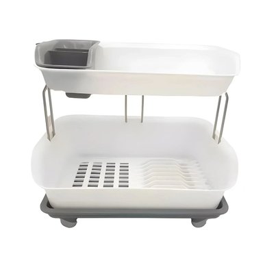 PACK6 MODULADOR DE COCINA 2 NIVELES PLASTICO COMPACTO Y FUNCIONAL PLOMO Y+REGALO STICKER - 2