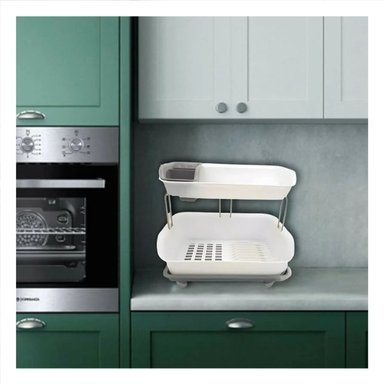 PACK6 MODULADOR DE COCINA 2 NIVELES PLASTICO COMPACTO Y FUNCIONAL PLOMO Y+REGALO STICKER - 3
