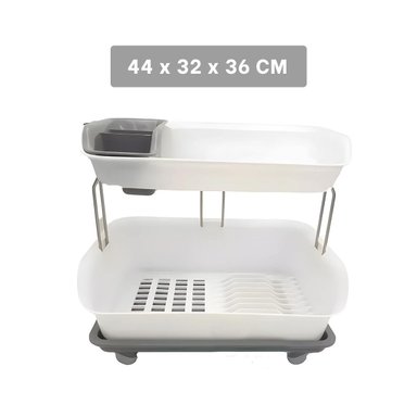 PACK6 MODULADOR DE COCINA 2 NIVELES PLASTICO COMPACTO Y FUNCIONAL PLOMO Y+REGALO STICKER - 4