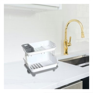 PACK6 MODULADOR DE COCINA 2 NIVELES PLASTICO COMPACTO Y FUNCIONAL PLOMO Y+REGALO STICKER - 5