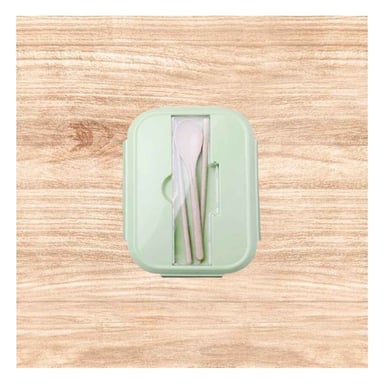 PACK12 ALMACENADOR CON CUBIERTOS Y COMPARTIMENTOS INTEGRADOS VERDE Y+REGALO STICKER - 5