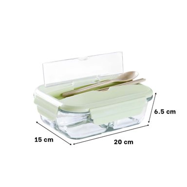 PACK4 UNIDAD REUTILIZABLE DE VIDRIO INCLUYE CUBIERTOS VERDE Y+PAPEL REGALO - 4