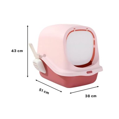 PACK4 MODULO CUBIERTO CON PALA PARA GATO ROSADO PARA INTERIOR - 4